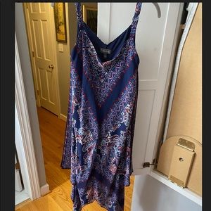 Luxology Spaghetti Strap Red/White/Blue Flow Dress